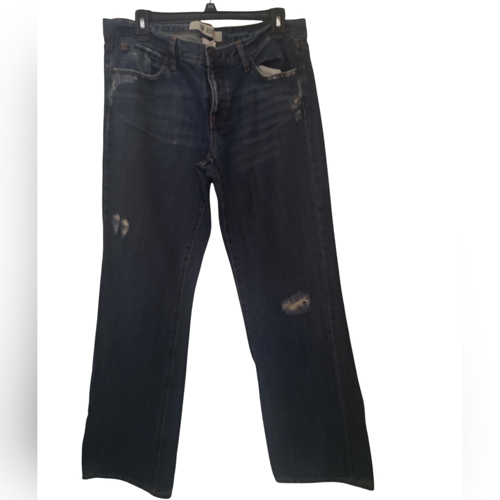 GAP Women's Bootcut Button Fly Jeans - Dark Blue